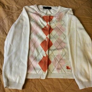 Toddler girl Burberry sweater.